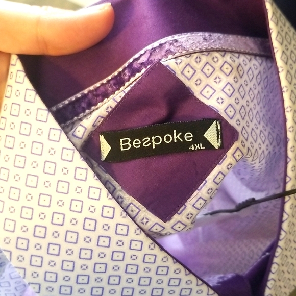 Bespoke men's casual button down shirt 4XL runs small, fits like XL - Picture 2 of 4